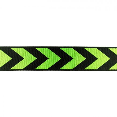 Gurtband - Pfeil glanz - lime - 38 mm